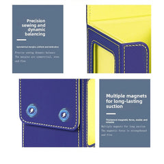 Card Deck Box with Display Window Trading Card Storage Box Fit 100 + Double Sleeved MTG Card Magnetic PU Leather Card Deck Case