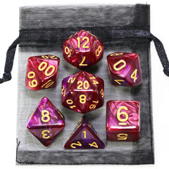Dice DND Game Dice Role Dice Mixing Colours Dice Set With Bag 9 Different Styles Available For Portable Toys DND RPG TRPG Games