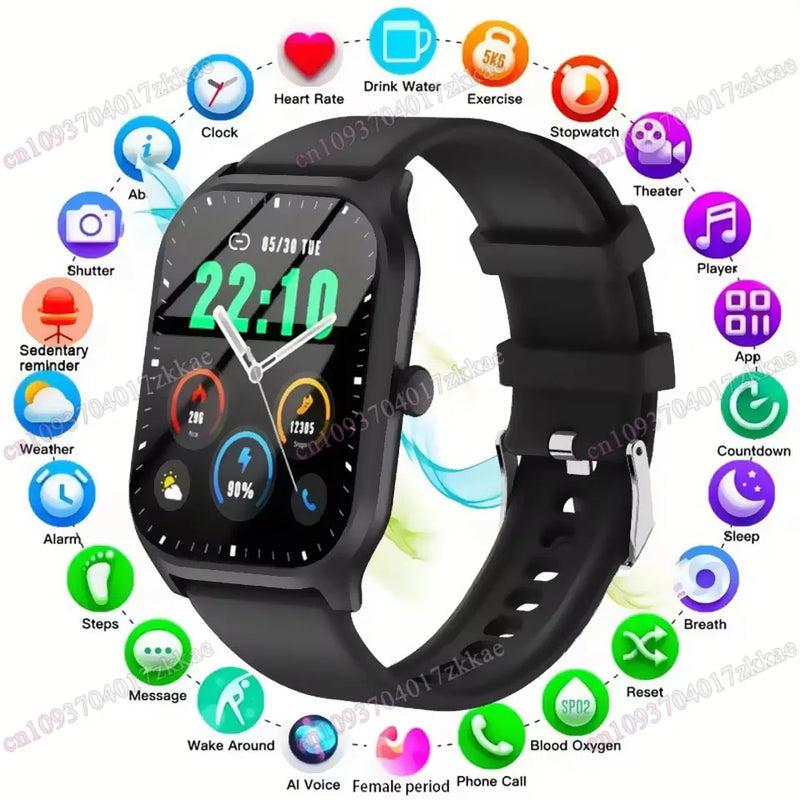 Smart Watch, Wireless Call/Dial, Multiple APP Reminders, Suitable Men and Women, Sports Watches, Compatible With IPhone/Andriod