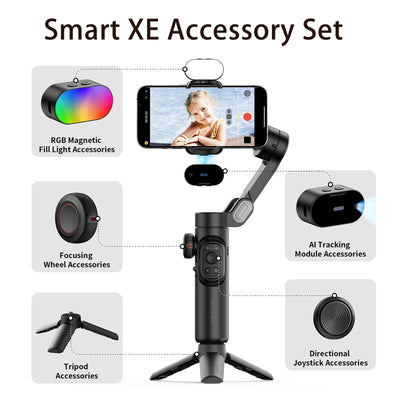 AOCHUAN Smart XE Accessory Set Handheld Gimbal Stabilizer Tripod Fill Light and Al Tracking Module Accessories Replacement