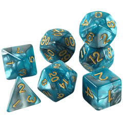 Dice DND Game Dice Role Dice Mixing Colours Dice Set With Bag 9 Different Styles Available For Portable Toys DND RPG TRPG Games