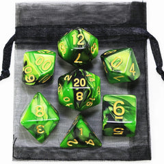 Dice DND Game Dice Role Dice Mixing Colours Dice Set With Bag 9 Different Styles Available For Portable Toys DND RPG TRPG Games